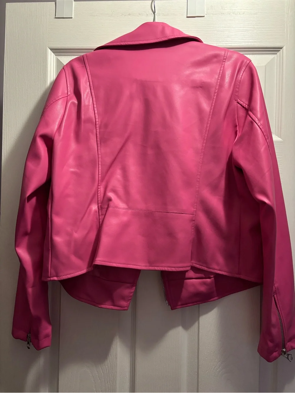 torrid Bright Pink Faux Leather Moto Jacket - Picture 3 of 3
